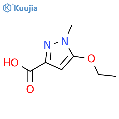 5-ethoxy-1-methyl-1H-pyrazole-3-carboxylic acid structure