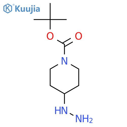 tert-butyl 4-hydrazinylpiperidine-1-carboxylate structure