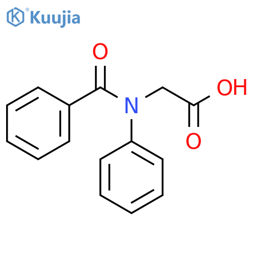 2-(N,1-diphenylformamido)acetic acid structure