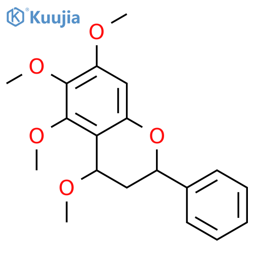 (2S,4R)-4,5,6,7-tetramethoxyflavan structure
