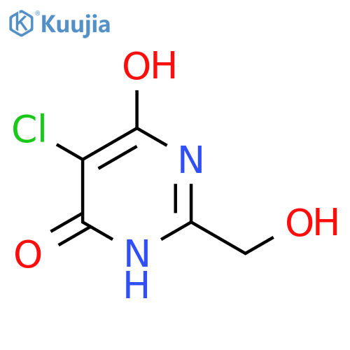 4(3H)-Pyrimidinone,5-chloro-6-hydroxy-2-(hydroxymethyl)- structure