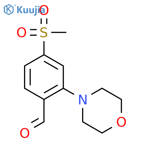 4-methanesulfonyl-2-(morpholin-4-yl)benzaldehyde structure