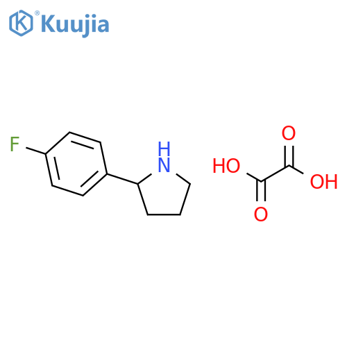 2-(4-Fluoro-phenyl)-pyrrolidine oxalic acid salt structure