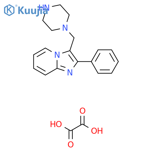 2-Phenyl-3-(piperazin-1-ylmethyl)imidazo[1,2-a]pyridine oxalate structure