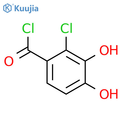 Benzoyl chloride,2-chloro-3,4-dihydroxy- structure