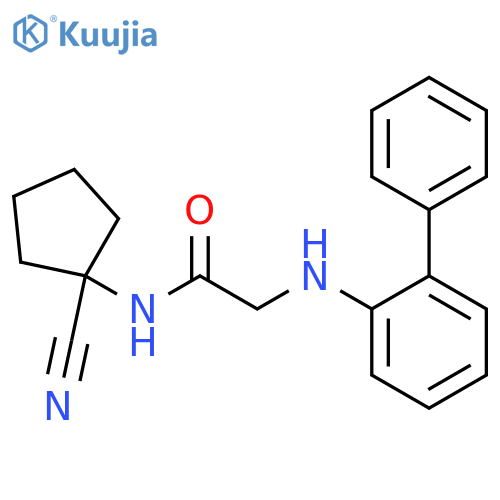 2-({[1,1'-biphenyl]-2-yl}amino)-N-(1-cyanocyclopentyl)acetamide structure