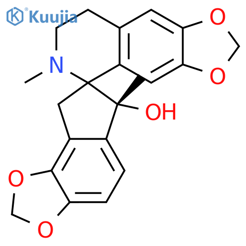 Spiro[1,3-dioxolo[4,5-g]isoquinoline-5(6H),7'-[7H]indeno[4,5-d][1,3]dioxol]-6'-ol,6',7,8,8'-tetrahydro-6,6'-dimethyl-, (5R,6'R)- (9CI) structure