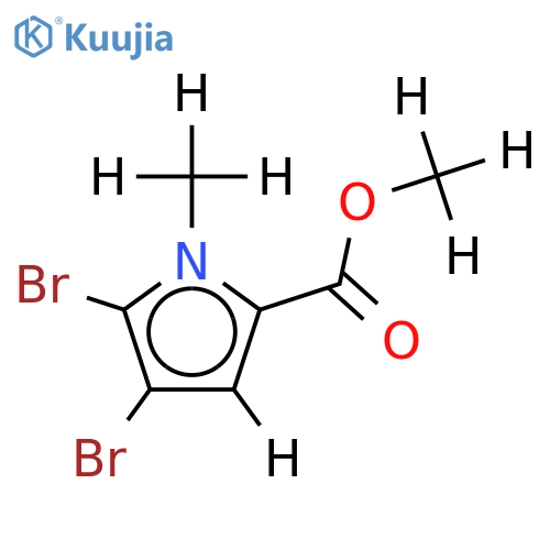 Methyl 4,5-dibromo-1-methylpyrrole-2-carboxylate structure
