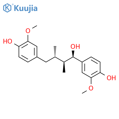 Benzenebutanol,4-hydroxy-a-(4-hydroxy-3-methoxyphenyl)-3-methoxy-b,g-dimethyl-, (aR,bS,gS)-rel-(+)- structure