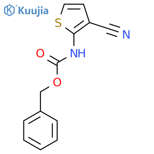 benzyl N-(3-cyanothiophen-2-yl)carbamate structure