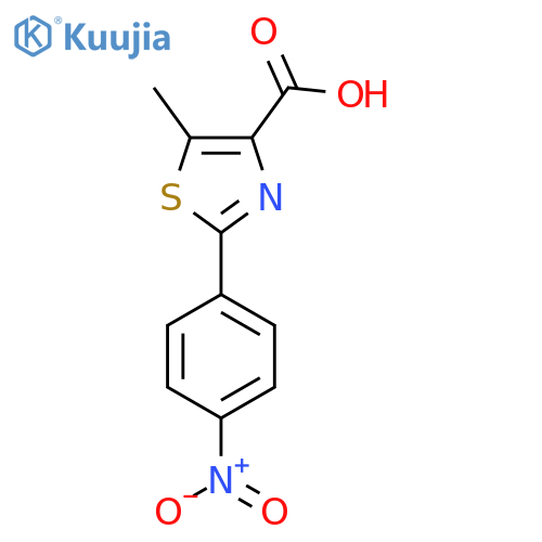 5-Methyl-2-(4-nitrophenyl)thiazole-4-carboxylic acid structure