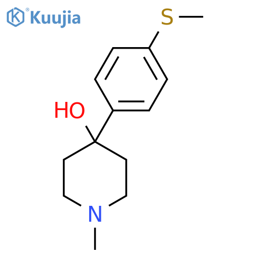 1-METHYL-4-(4-(METHYLTHIO)PHENYL)PIPERIDIN-4-OL structure