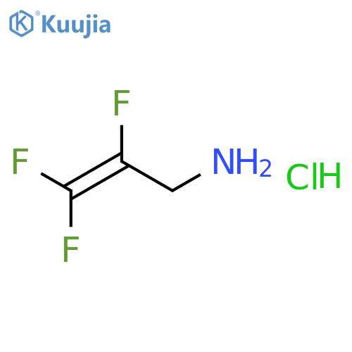 2,3,3-trifluoroprop-2-en-1-amine hydrochloride structure
