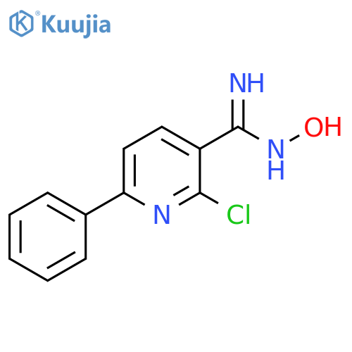 2-Chloro-N'-hydroxy-6-phenyl-3-pyridinecarboximidamide structure