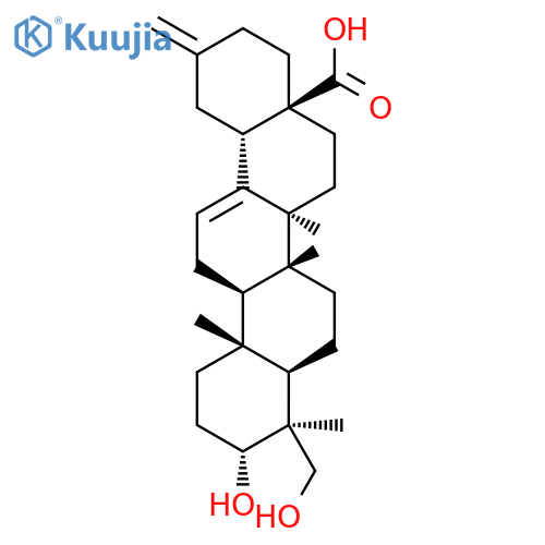 30-Noroleana-12,20(29)-dien-28-oicacid, 3,23-dihydroxy-, (3a,4b)- structure