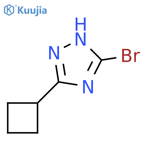 5-Bromo-3-cyclobutyl-1H-1,2,4-triazole structure