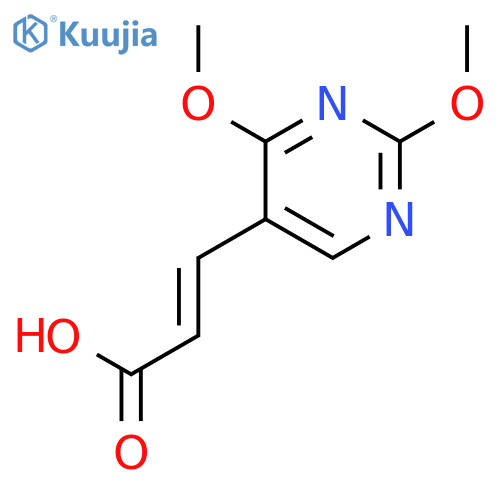 E-5-(2-Carboxyvinyl)-2,4-dimethoxypyrimidine structure