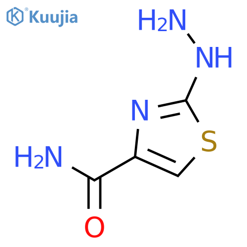 4-Thiazolecarboxamide,2-hydrazinyl- structure