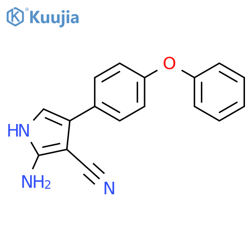 2-AMINO-4-(4-PHENOXYPHENYL)-1H-PYRROLE-3-CARBONITRILE structure