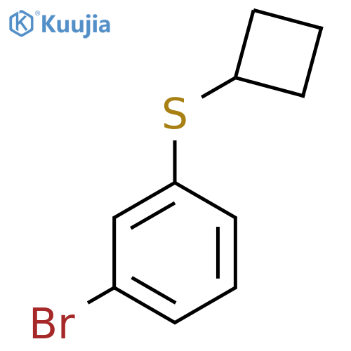 1-Bromo-3-cyclobutylthiobenzene structure