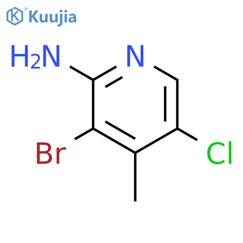 2-Amino-3-bromo-5-chloro-4-methylpyridine structure