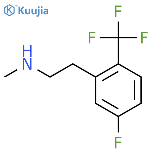 {2-5-fluoro-2-(trifluoromethyl)phenylethyl}(methyl)amine structure