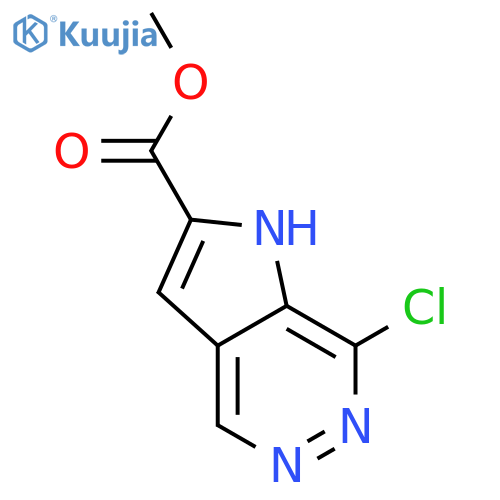 7-chloro-1H-Pyrrolo[2,3-d]pyridazine-2-carboxylic acid methyl ester structure