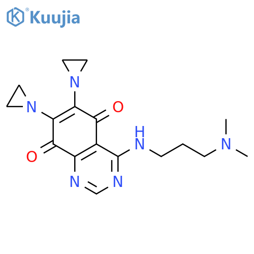 5,8-Quinazolinedione,6,7-bis(1-aziridinyl)-4-[[3-(dimethylamino)propyl]amino]- structure