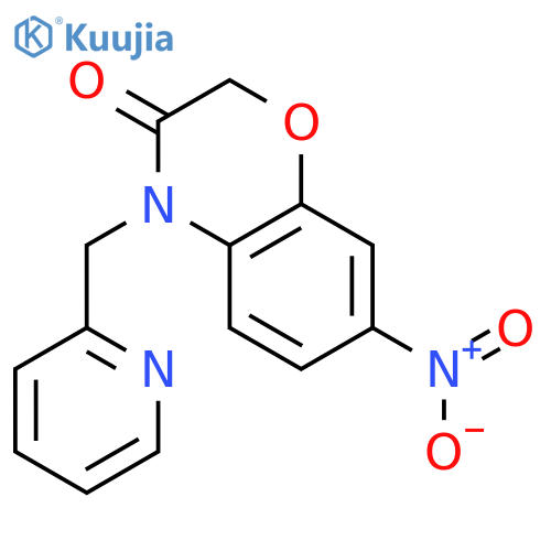 7-Nitro-4-(pyridin-2-ylmethyl)-2H-benzo[b][1,4]oxazin-3(4H)-one structure