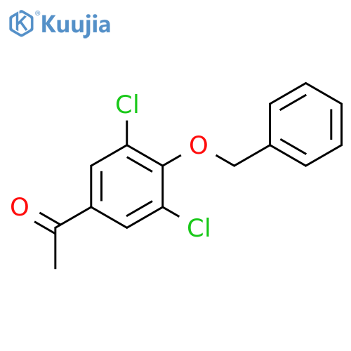 Ethanone, 1-[3,5-dichloro-4-(phenylmethoxy)phenyl]- structure