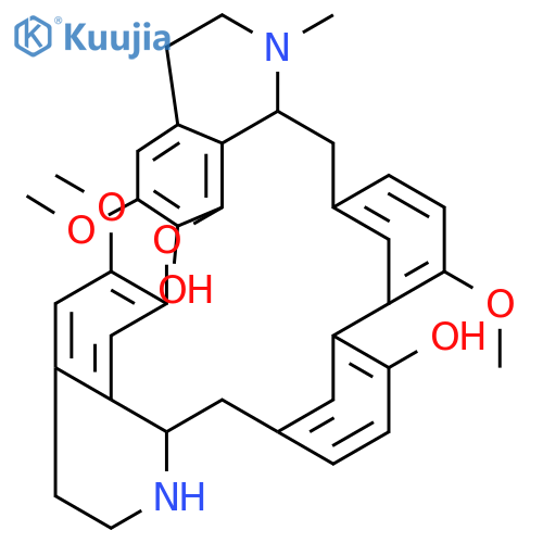2H,16H-1,24-Etheno-6,10:11,15-dimethenopyrido[2',3':17,18]oxacycloeicosino[2,3,4-ij]isoquinoline-9,22-diol,3,4,4a,5,16a,17,18,19-octahydro-12,21,26-trimethoxy-17-methyl-, (4aR,16aS)-(9CI) structure