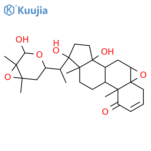 14,17-Dihydroxy-1-oxowitha-2,5,24-trienolide; (14β,17βOH,22R)-form, 5β,6β:24α,25α-Diepoxide, 26α-lactol structure
