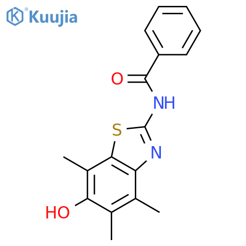 Benzamide,N-(6-hydroxy-4,5,7-trimethyl-2-benzothiazolyl)- structure