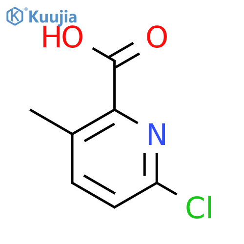 6-chloro-3-methyl-pyridine-2-carboxylic acid structure
