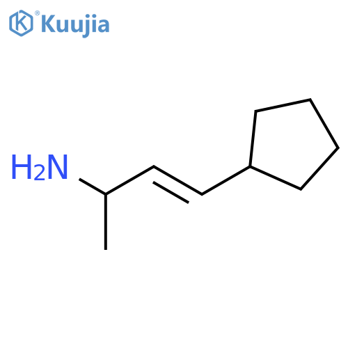 3-Buten-2-amine, 4-cyclopentyl- structure