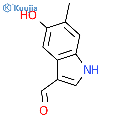 5-Hydroxy-6-methyl-1H-indole-3-carboxaldehyde structure