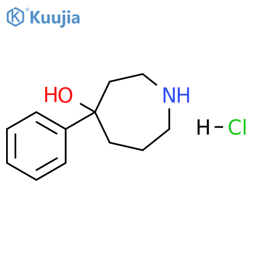 4-phenylazepan-4-ol hydrochloride structure