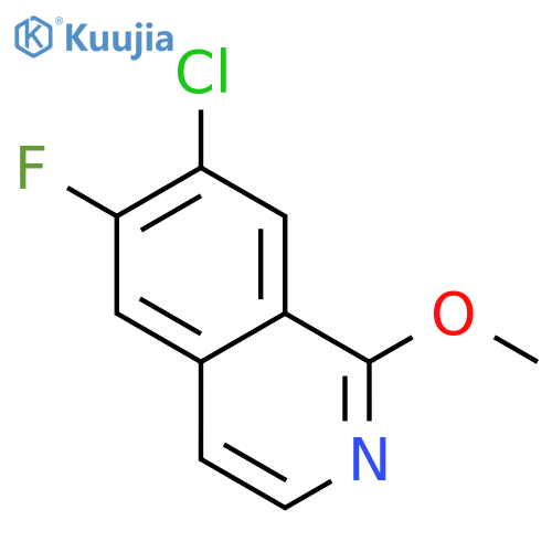 7-Chloro-6-fluoro-1-methoxyisoquinoline structure