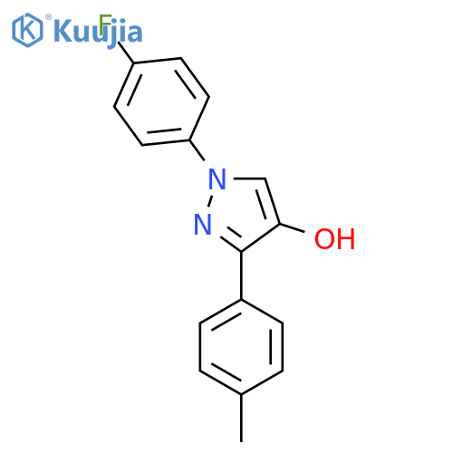 1-(4-Fluorophenyl)-3-p-tolyl-1H-pyrazol-4-ol structure