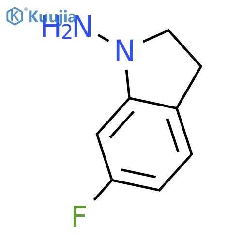 6-fluoro-2,3-dihydro-1H-Indol-1-amine structure