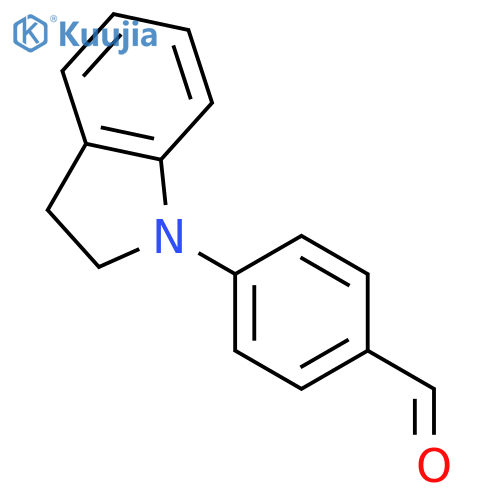 Benzaldehyde, 4-(2,3-dihydro-1H-indol-1-yl)- structure