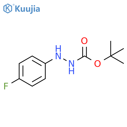 Hydrazinecarboxylic acid, 2-(4-fluorophenyl)-, 1,1-diMethylethyl ester structure