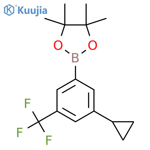 2-(3-CYCLOPROPYL-5-(TRIFLUOROMETHYL)PHENYL)-4,4,5,5-TETRAMETHYL-1,3,2-DIOXABOROLANE structure