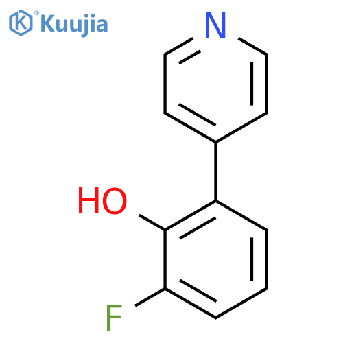 2-Fluoro-6-pyridin-4-yl-phenol structure