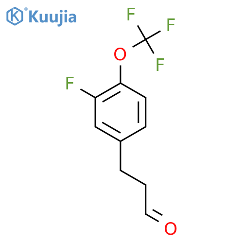 3-(3-Fluoro-4-trifluoromethoxy-phenyl)-propionaldehyde structure
