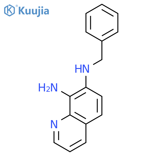 7,8-Quinolinediamine, N7-(phenylmethyl)- structure