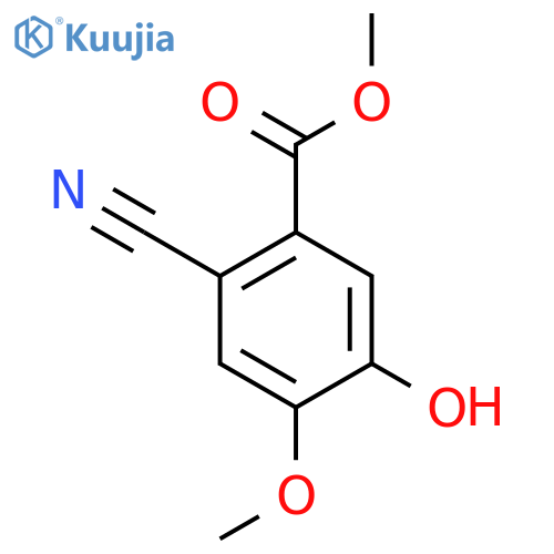 Methyl 2-cyano-5-hydroxy-4-methoxybenzoate structure