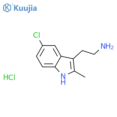2-(5-chloro-2-methyl-1H-indol-3-yl)ethan-1-amine structure