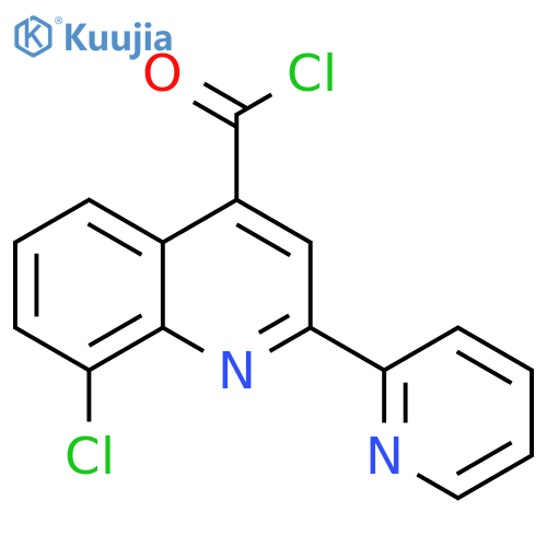 8-Chloro-2-pyridin-2-ylquinoline-4-carbonyl chloride hydrochloride structure
