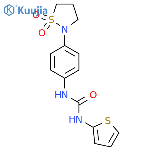 1-4-(1,1-dioxo-1lambda6,2-thiazolidin-2-yl)phenyl-3-(thiophen-2-yl)urea structure